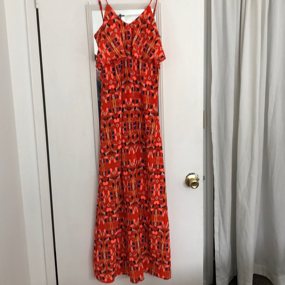 Multicolored floor length dress